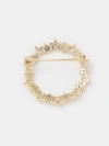 Xuhui brand premium copper plated with real gold and set with zircon starry sky, fashionable and high-quality brooch Item Picture